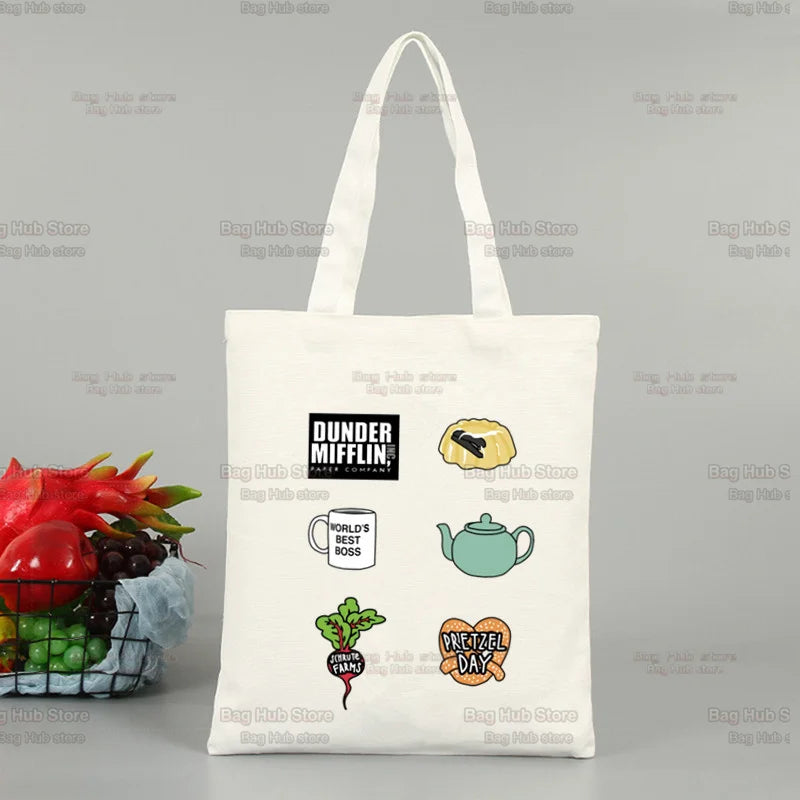 The Office Dunder Mifflin Dwight Reusable Shopping Bag Tote Bag