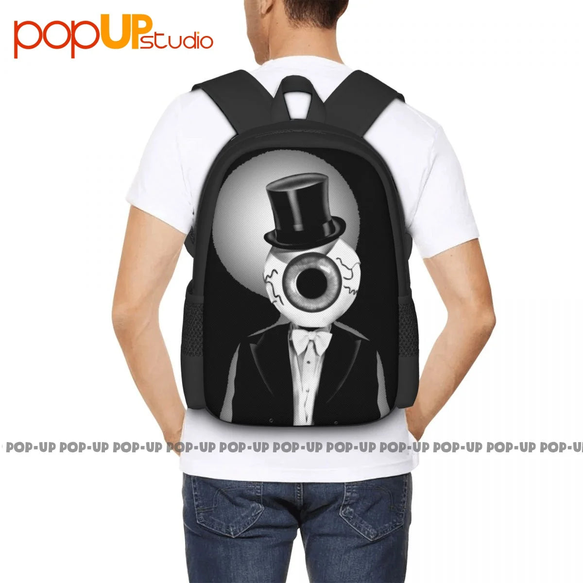 The Residents Eyeball Licensed Rock N Roll Backpack Large Capacity