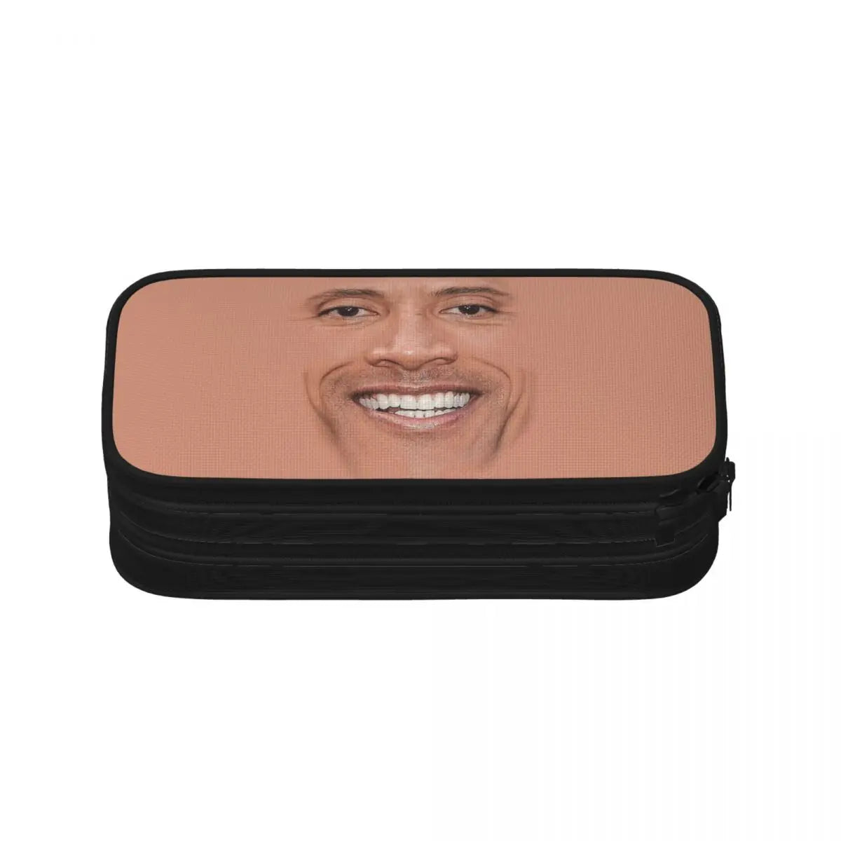 The Rock Face Pen Box Student School Anime Zipper Pen Bag