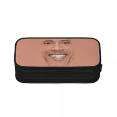 The Rock Face Pen Box Student School Anime Zipper Pen Bag