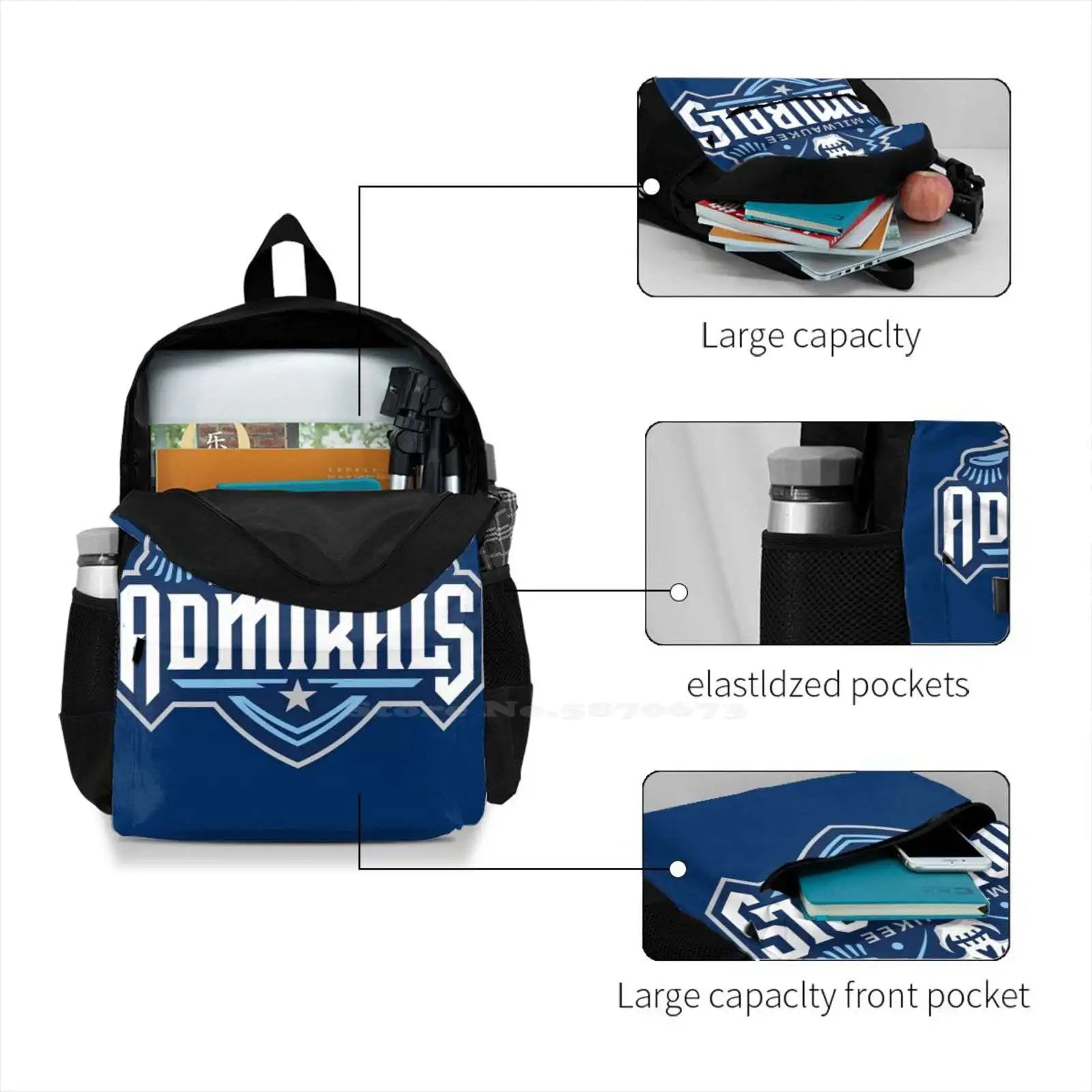 Teenage Girls Laptop Travel Bags Ice Hockey Fun Event