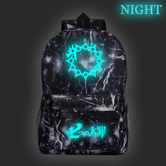 Seven Deadly Sins Anime School Backpack for Teens