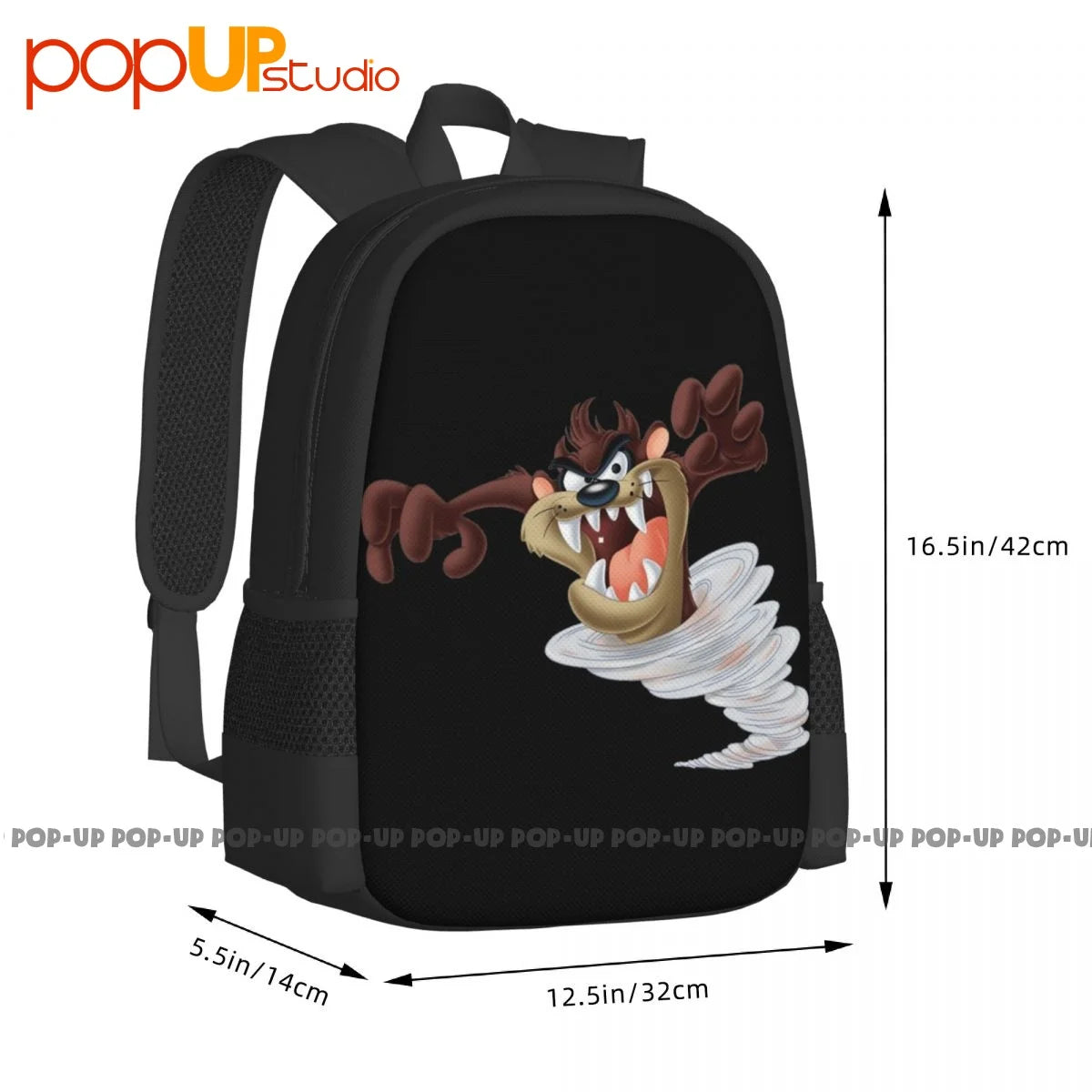 Taz Cartoon Movie Animal Backpack Large Capacity School Sport Bag