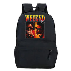The Weeknd Print Backpacks Teenager School Bag Schoolbags for Girls Boys