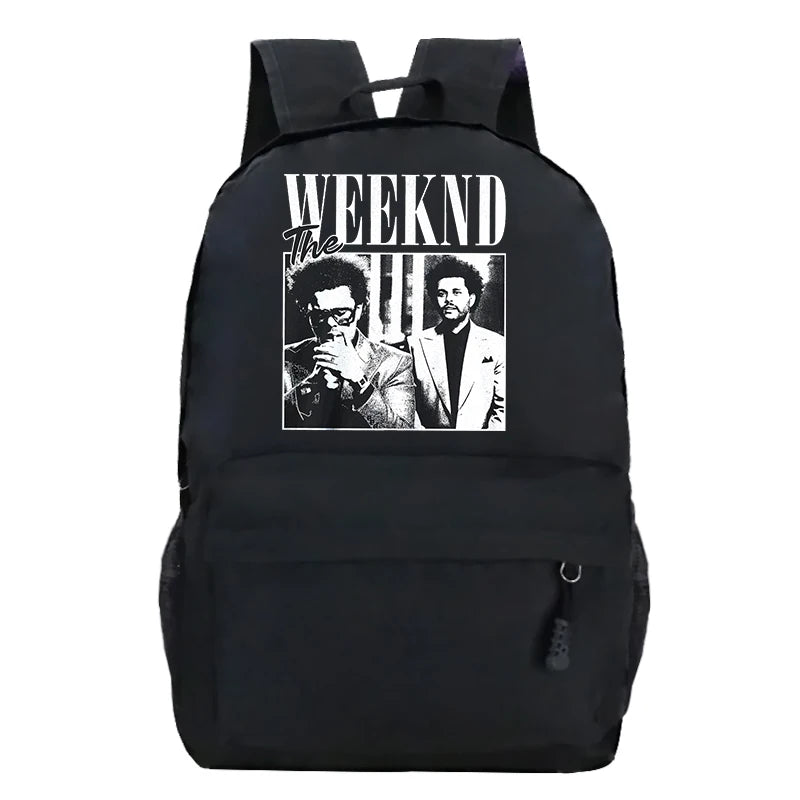 The Weeknd Print Backpacks Teenager School Bag Schoolbags for Girls Boys