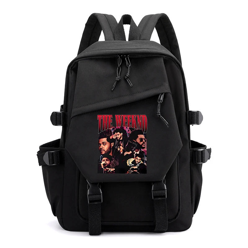 The Weeknd Teenager Backpacks Girls Boys Harajuku School Bags