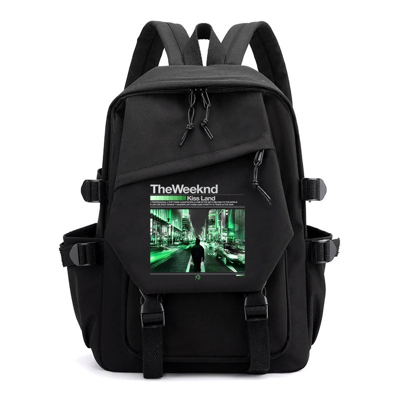 The Weeknd Teenager Backpacks Girls Boys Harajuku School Bags