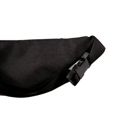Men Waterproof Fabric Beer Belly PU Leather Waist Bag