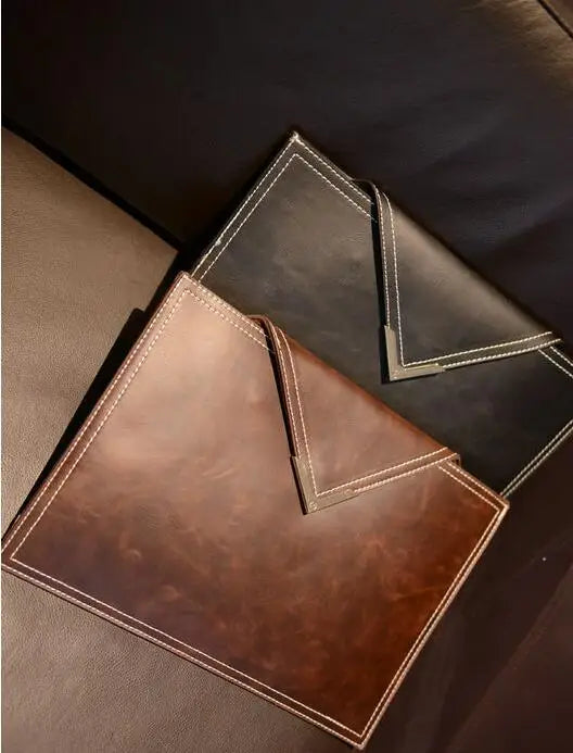 Vintage Envelope Bag Clutch Briefcase Men Women Handbags
