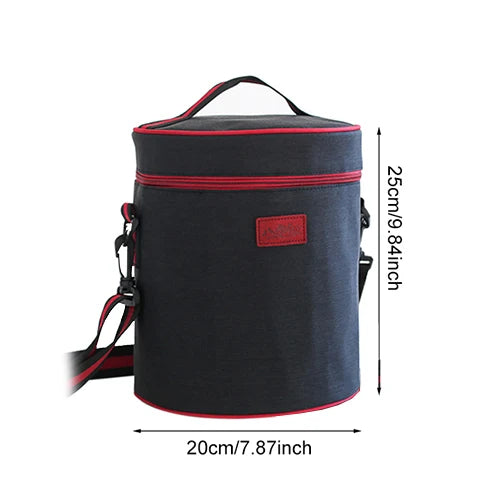 Insulated Lunch Bag Portable Cooler Tote Family Travel Picnic Organizer