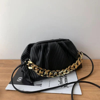 Thick Chain Shoulder Bag Crossbody Clutch Purses for Women