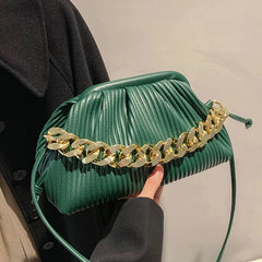 Thick Chain Shoulder Bag Crossbody Clutch Purses for Women