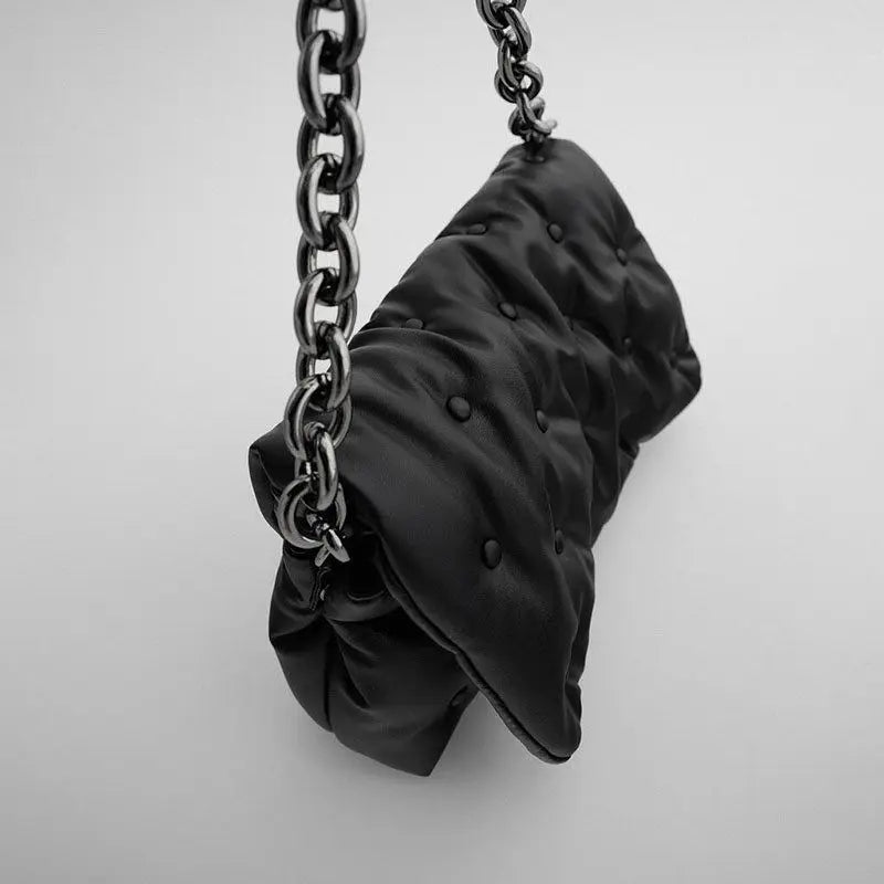 Chain Underarm Bag Soft Oxford Cowboy Bags for Women