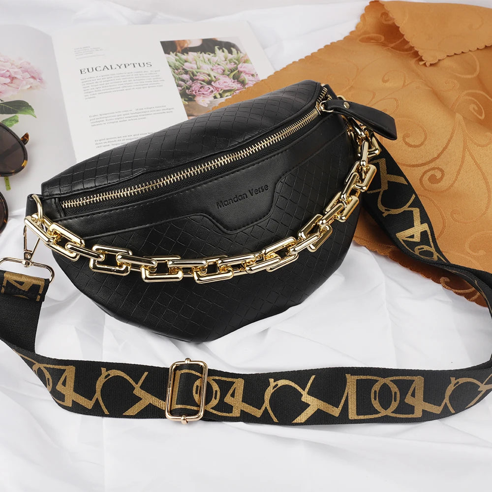 Plaid Crossbody Waist Bag for Women