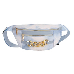 Thick Chain Women's Fanny Pack PU Leather Waist Bag