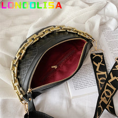 Plaid PU Leather Fanny Pack Waist Bag Shoulder Crossbody Chest Bags