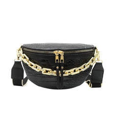 Plaid Leather Women's Fanny Pack Waist Bag Shoulder Crossbody Chest Bags