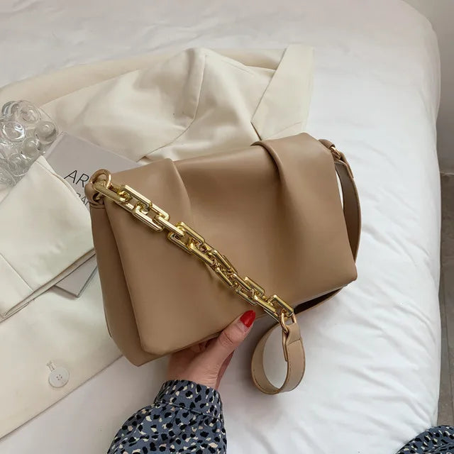 Thick Chain Women Shoulder Bags Small Crossbody Phone P