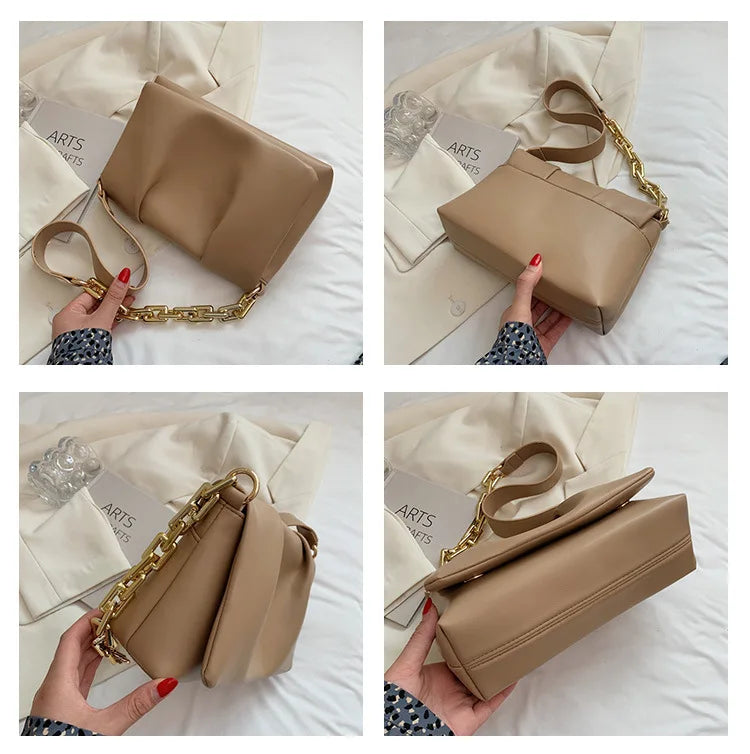 Thick Chain Women Shoulder Bags Small Crossbody Phone P