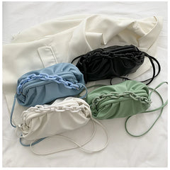 Thick Chains Dumpling Clip Purse Underarm Shoulder Bag
