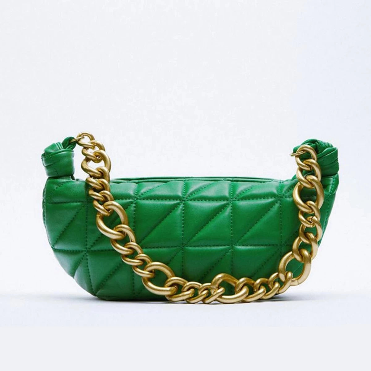 Quilted Lady Bag Green Hobo Bags Shoulder Bags