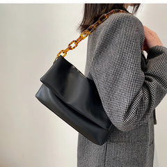 Acrylic Chain Shoulder Bag for Women Handbag Crossbody Tote