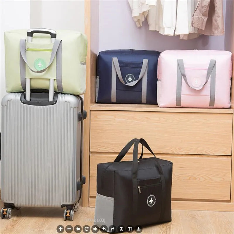Foldable Travel Bag Luggage Zipper Organizer Pouch Clothes Handbags
