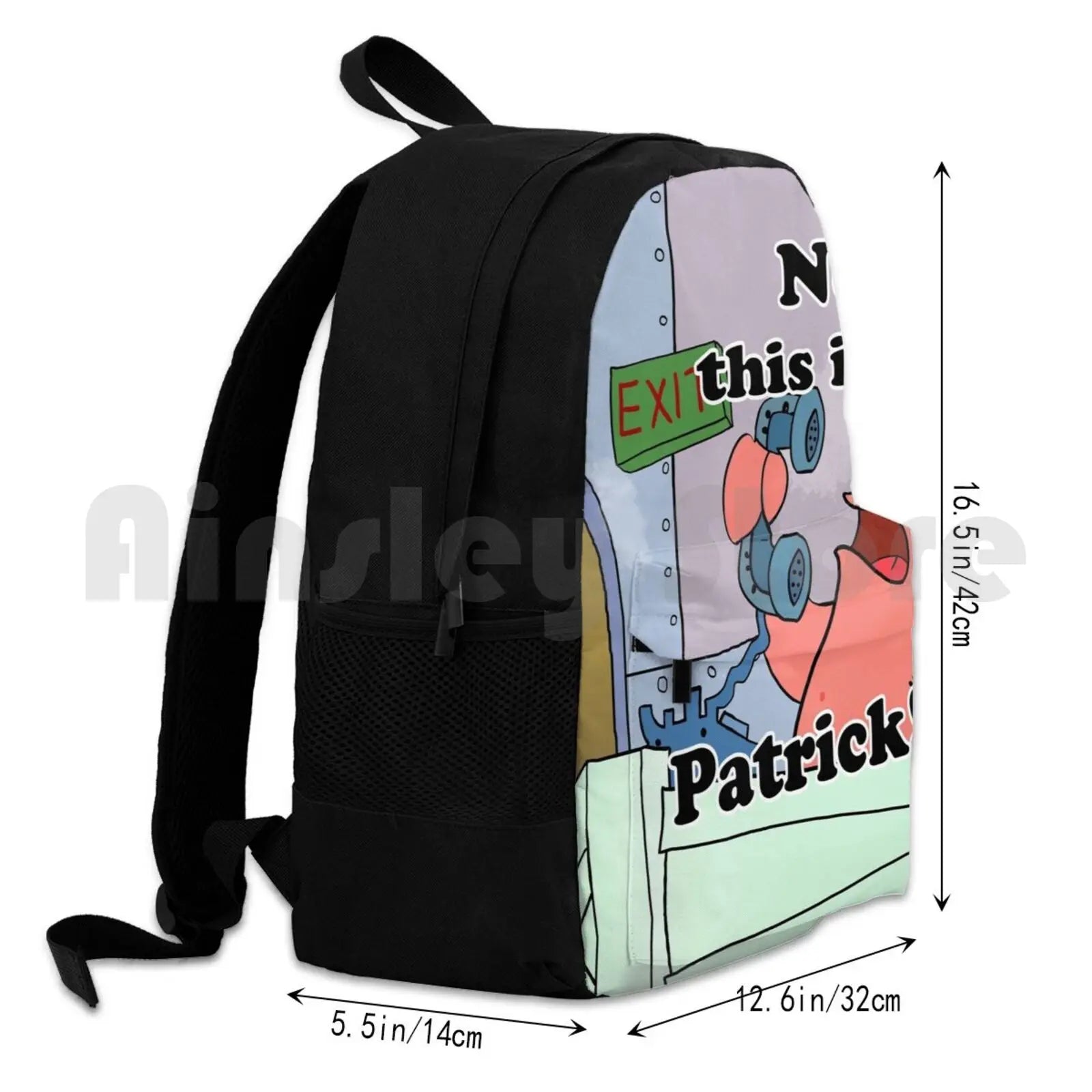 Outdoor Hiking Backpack Squidward Cartoon Funny Sponge Star Patric