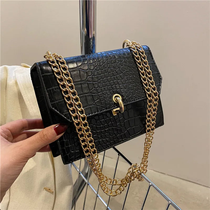 Retro Small Square Bag Chain Crossbody Women's Shoulder Bag