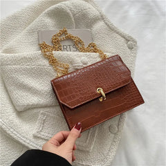 Retro Small Square Bag Chain Crossbody Women's Shoulder Bag