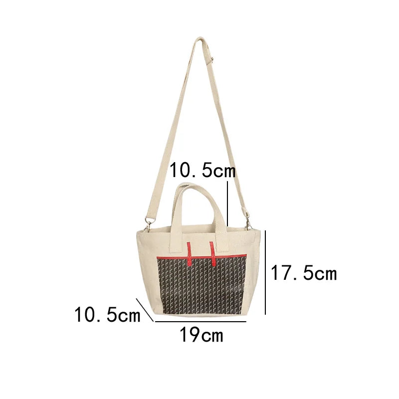 Thousand Birds Women Canvas Messenger Handbag Tote Bag Eco-Friendly