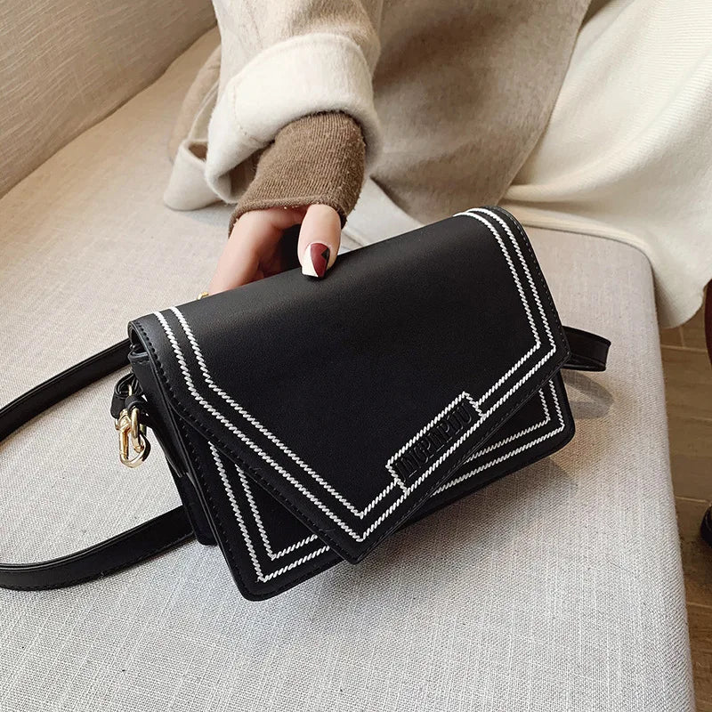 Fashion Crossbody Bag with Wide Shoulder Strap
