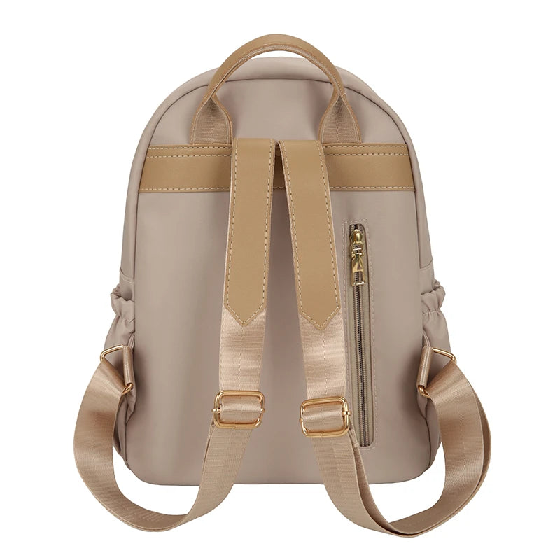 Women Nylon Backpack Anti Theft Travel Bag Lady Waterproof Rucksack