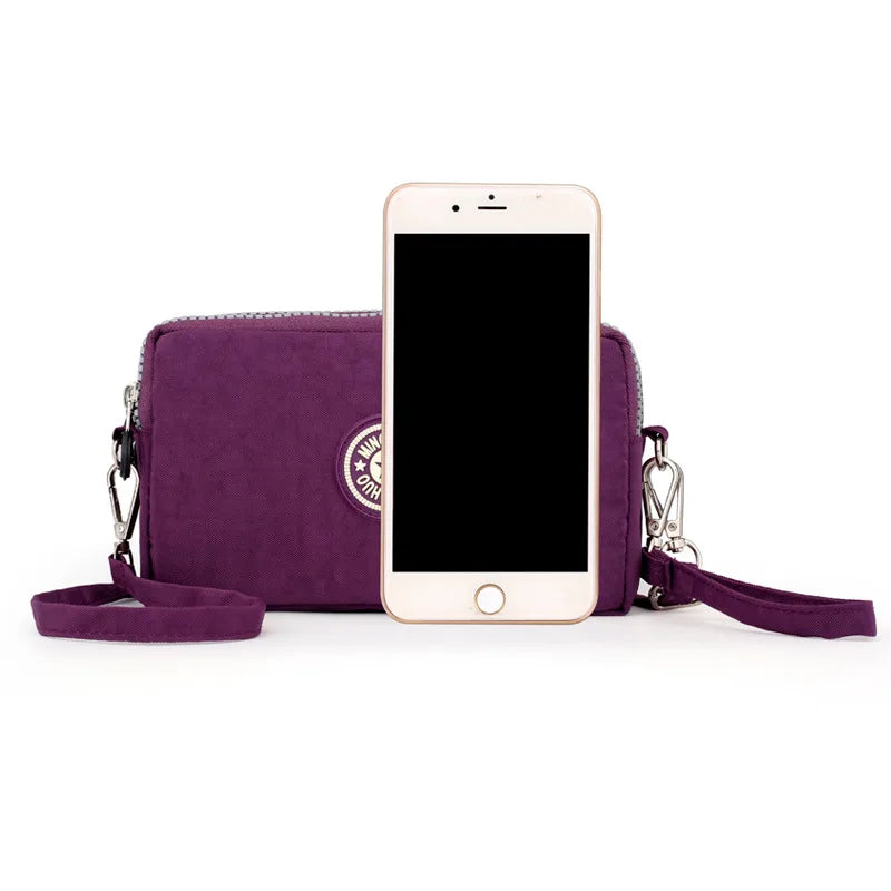 Nylon Crossbody Bag Women Wallet Shoulder Messenger Purse Cell Phone Pouch