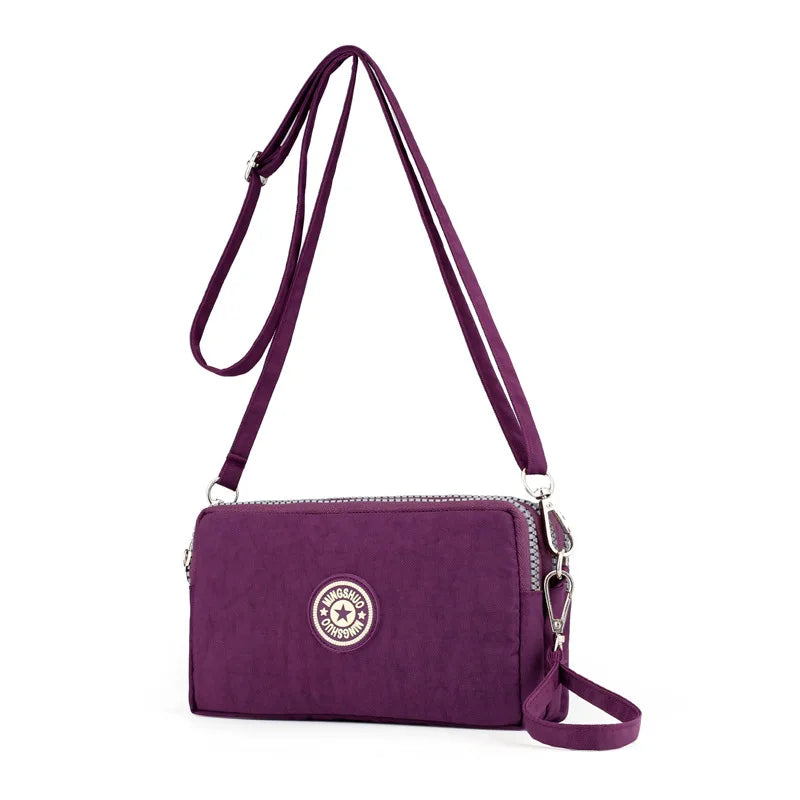 Nylon Crossbody Bag Women Wallet Shoulder Messenger Purse Cell Phone Pouch