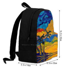 3 Palm Trees Backpacks for Men Women Teenagers Girls Bags