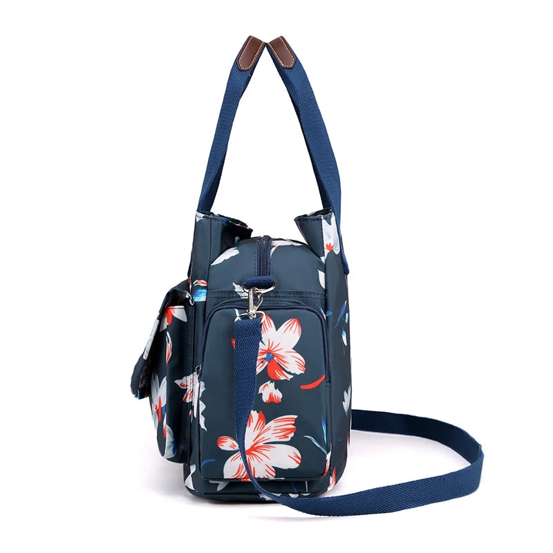 Women Handbags Shoulder bags Flower Nylon Messenger Bags Ladies
