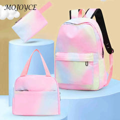 Tie Dye Backpack Set with Lunch Box and Pencil Case