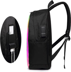 Tie Dye Backpacks Travel Laptop College Bookbag with USB Charging Port