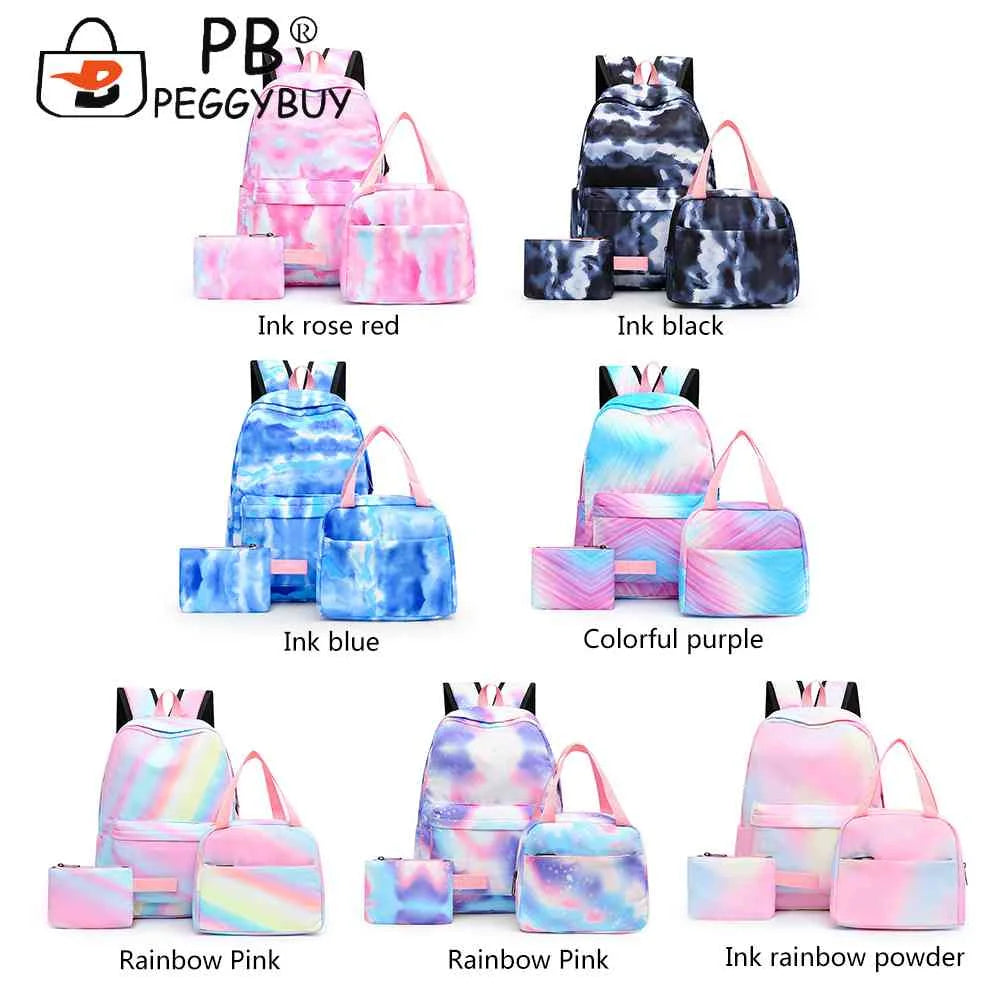 Tie Dye Ink Backpack & Lunch Tote Set