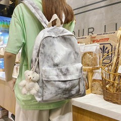 Tie Dye Women Backpack Girls School Bags Big Capacity Travel Female Shoulders Ba