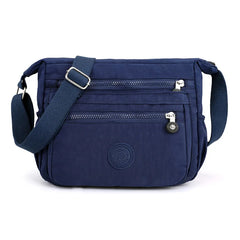 Floral Print Nylon Women's Messenger Bag One-Shoulder Small Square Mommy Bag
