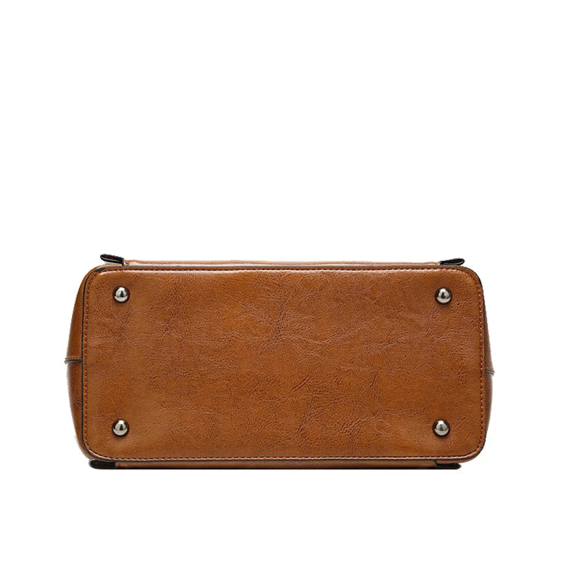 Tinkin Pu Leather Women Shoulder Bag Larger Capacity Women Handbag