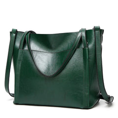 Tinkin Pu Leather Women Shoulder Bag Larger Capacity Women Handbag