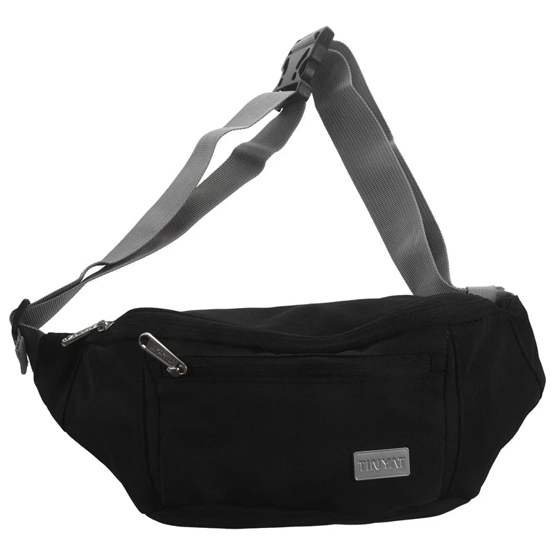 Tinyat Waist Bag Pack Travel Phone Belt Bag Casual Shoulder Chest Bag Fanny Pack