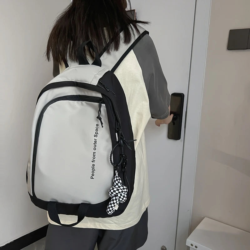 Waterproof Nylon Schoolbag for Teenage Girls