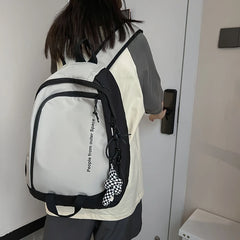 Waterproof Nylon Schoolbag for Teenage Girls