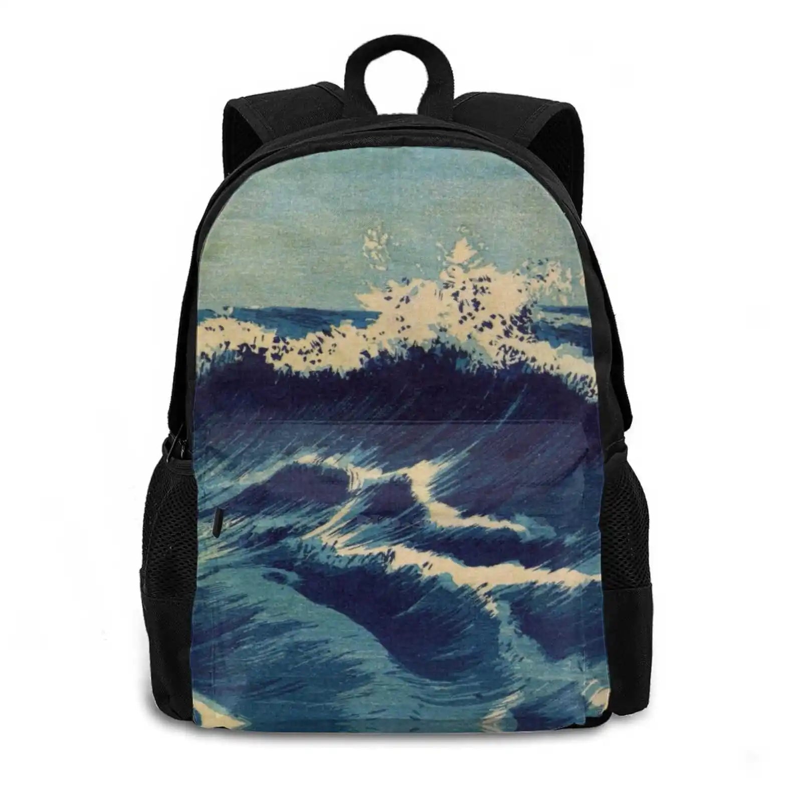 Tir-Fa-Japan Print - Wave - C - Hat? Zu - Uehara Konen Bags Travel Laptop Backpa