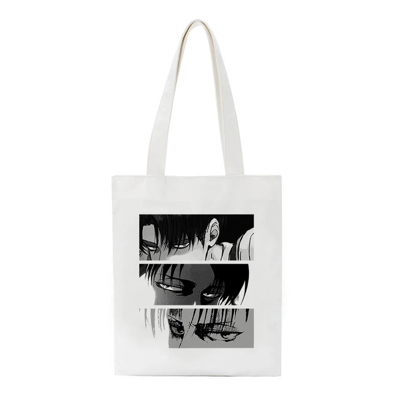 Titans Attack Canvas Gift Bag Large Capacity Harajuku Female Shoulder Bag