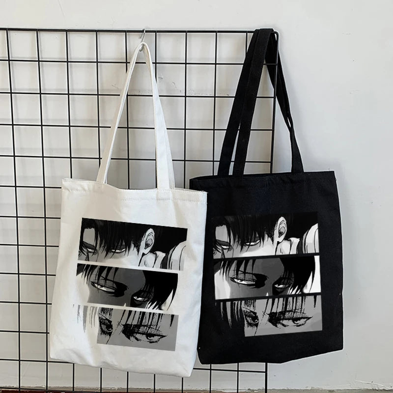 Titans Attack Canvas Gift Bag Large Capacity Harajuku Female Shoulder Bag